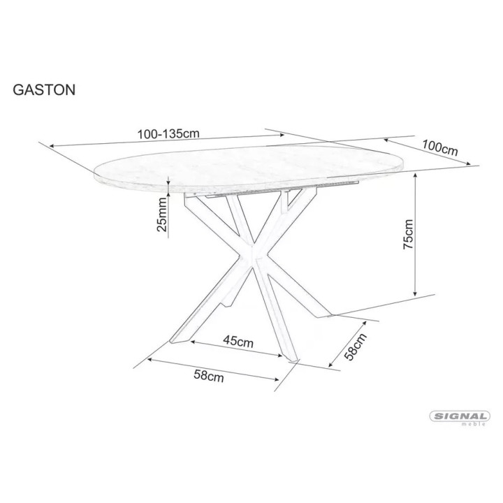 STÓŁ GASTON CERAMIC 100
